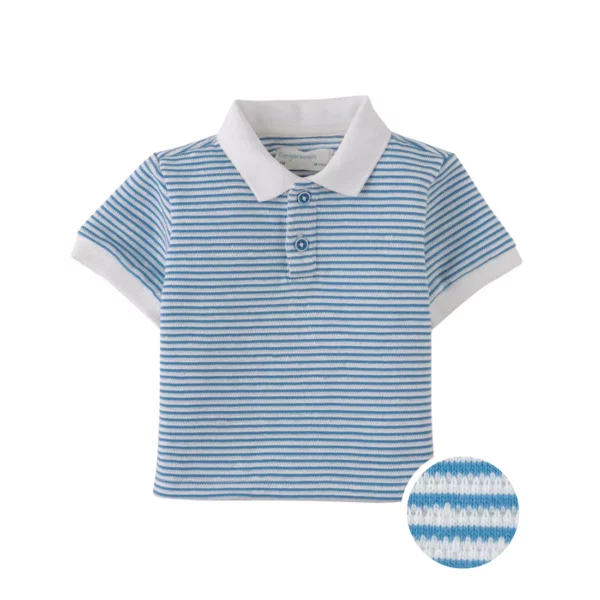 Gingersnaps - Gebreide Polo Strepen Blauw