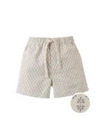 Gingersnaps - Korte Broek Beige met Blauw Motief