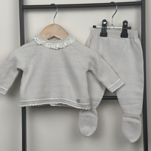 Martin Aranda - Beige set met kant