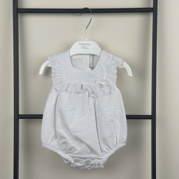 Blues Baby - Romper met Kant Wit