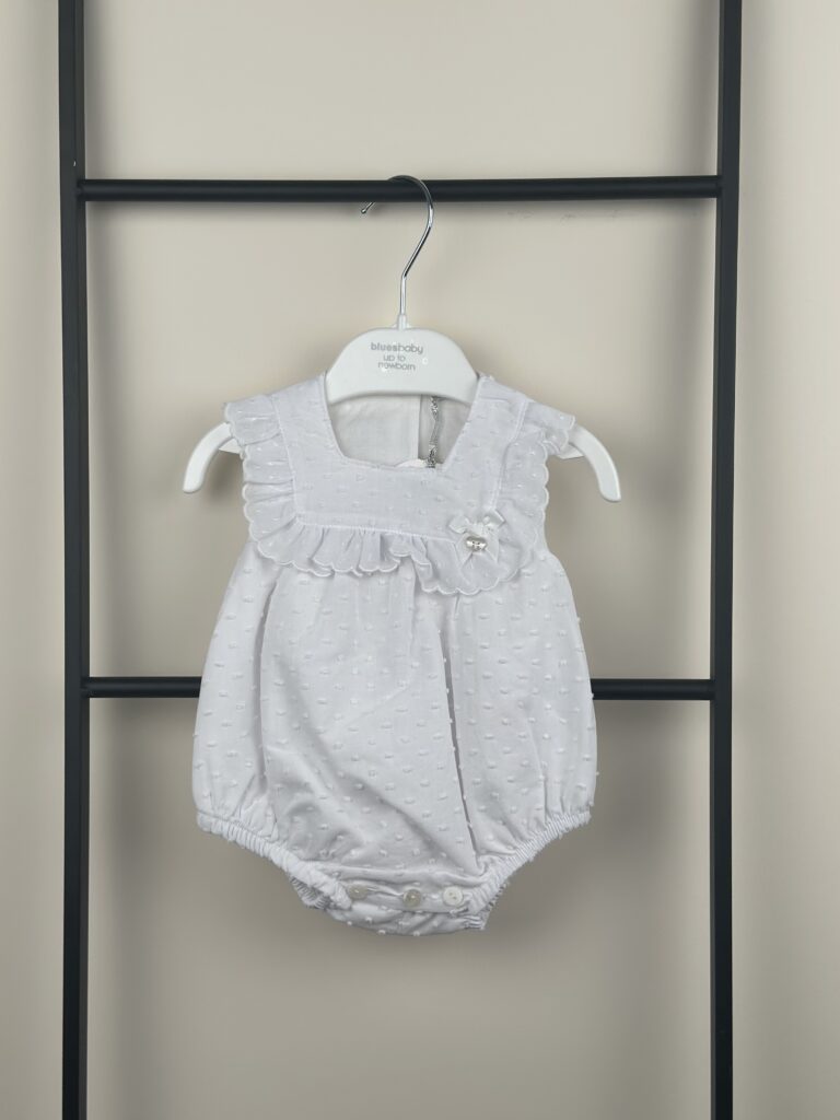 Blues Baby - Romper met Kant Wit