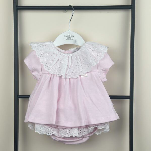 Blues Baby - 2-delig set met Kant Roze