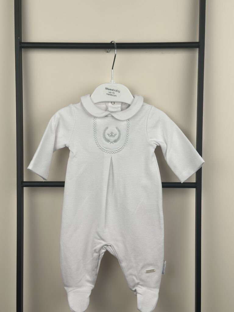 Blues Baby - Boxpakje met Kroon Wit