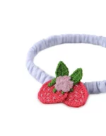 Gingersnaps - Baby Haarband met Geborduurde Aardbei - Afbeelding 2