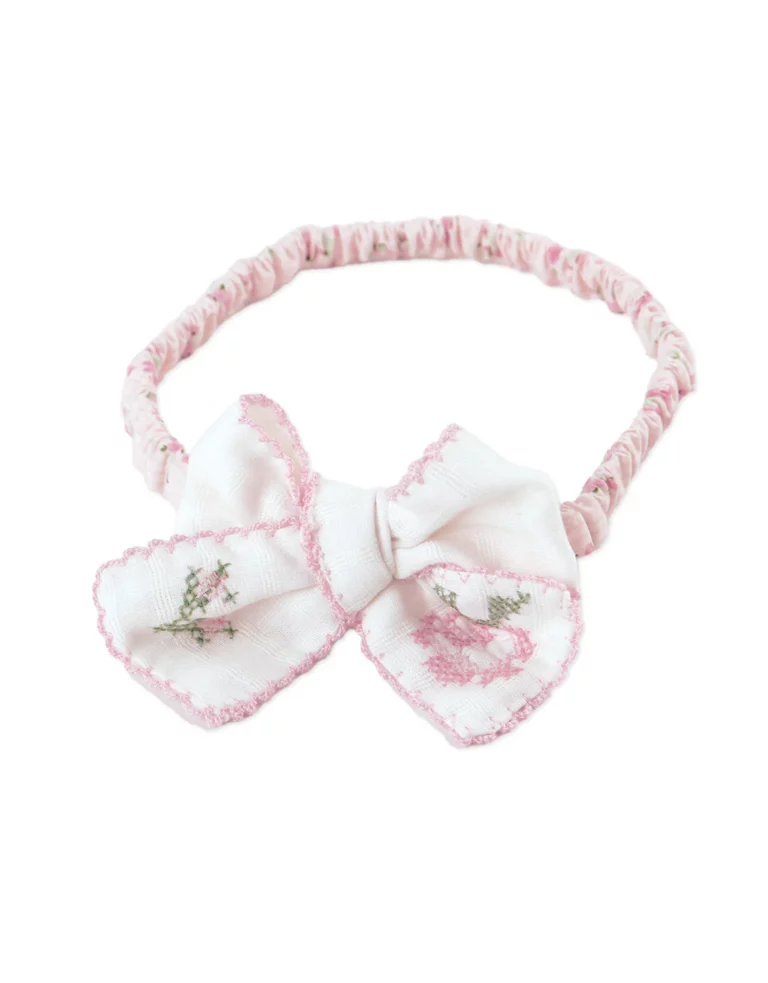 Gingersnaps - Baby Haarband met Geborduurde Strik