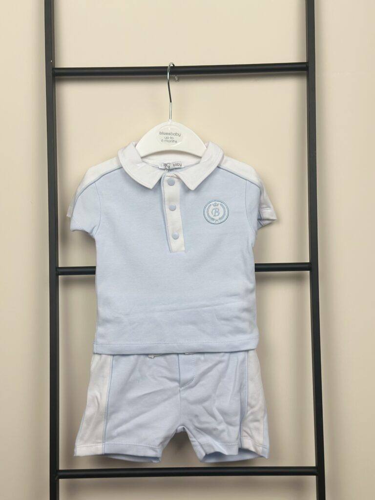 Blues Baby - Zomer set B Logo Blauw