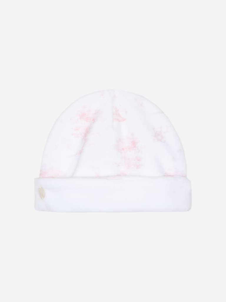 Patachou - Babymutsje Velvet Beer Roze