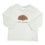 Gymp -Lange Mouw Shirt Petit Croissant Créme