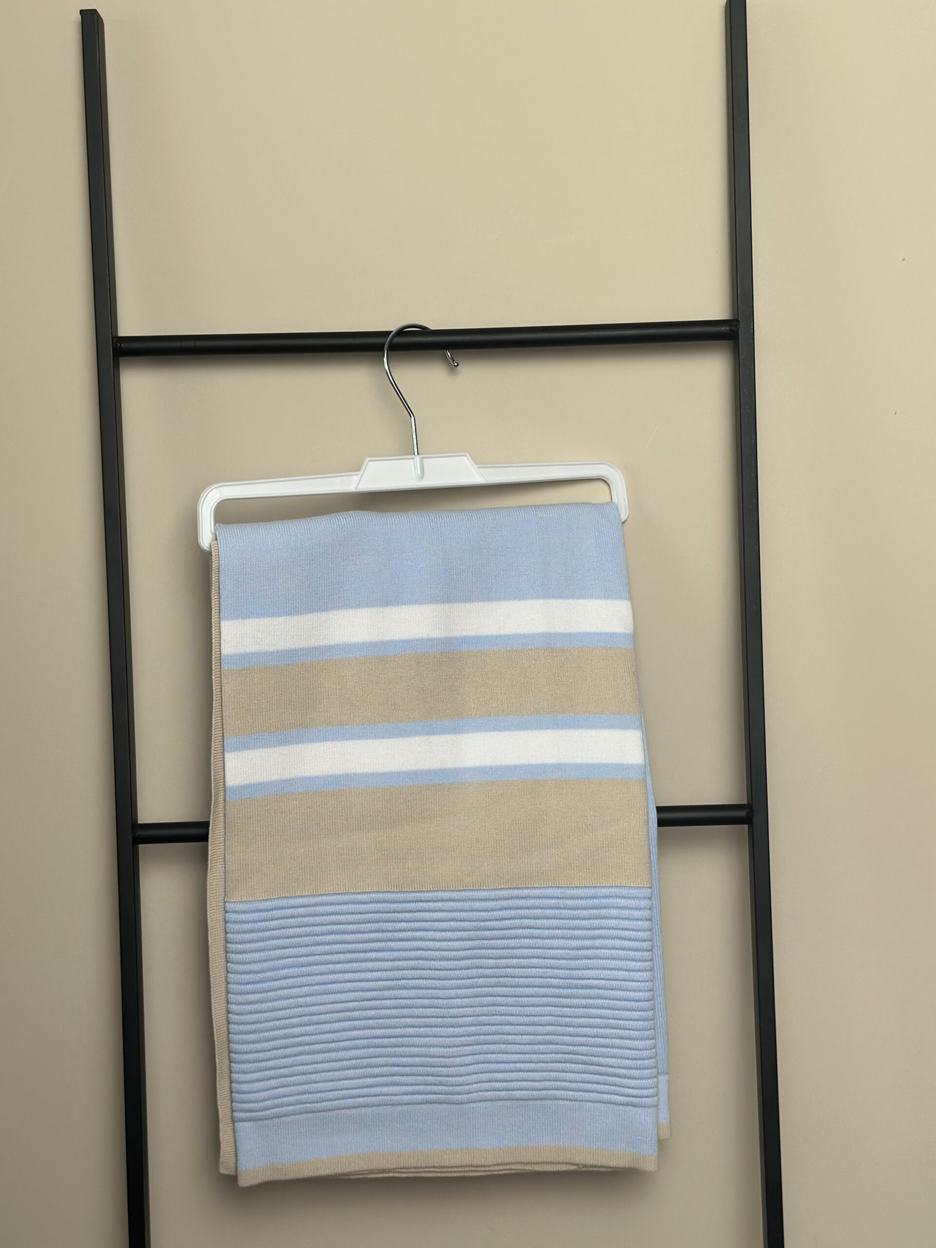 img_9957 Blues Baby - Deken Blauw/Beige - Afbeelding 1