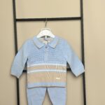 Blues Baby - 2-delige set Licht Blauw / Beige