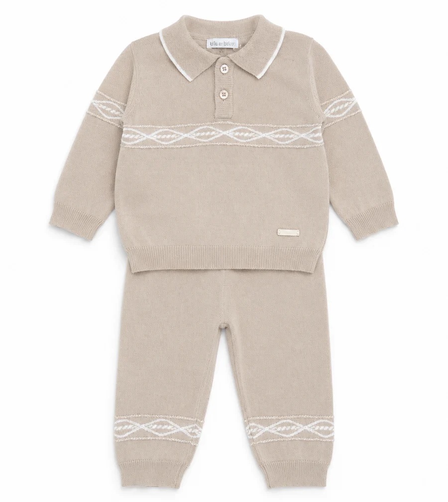 img_9969 Blues Baby - 2-delige set Beige Jongen - Afbeelding 1