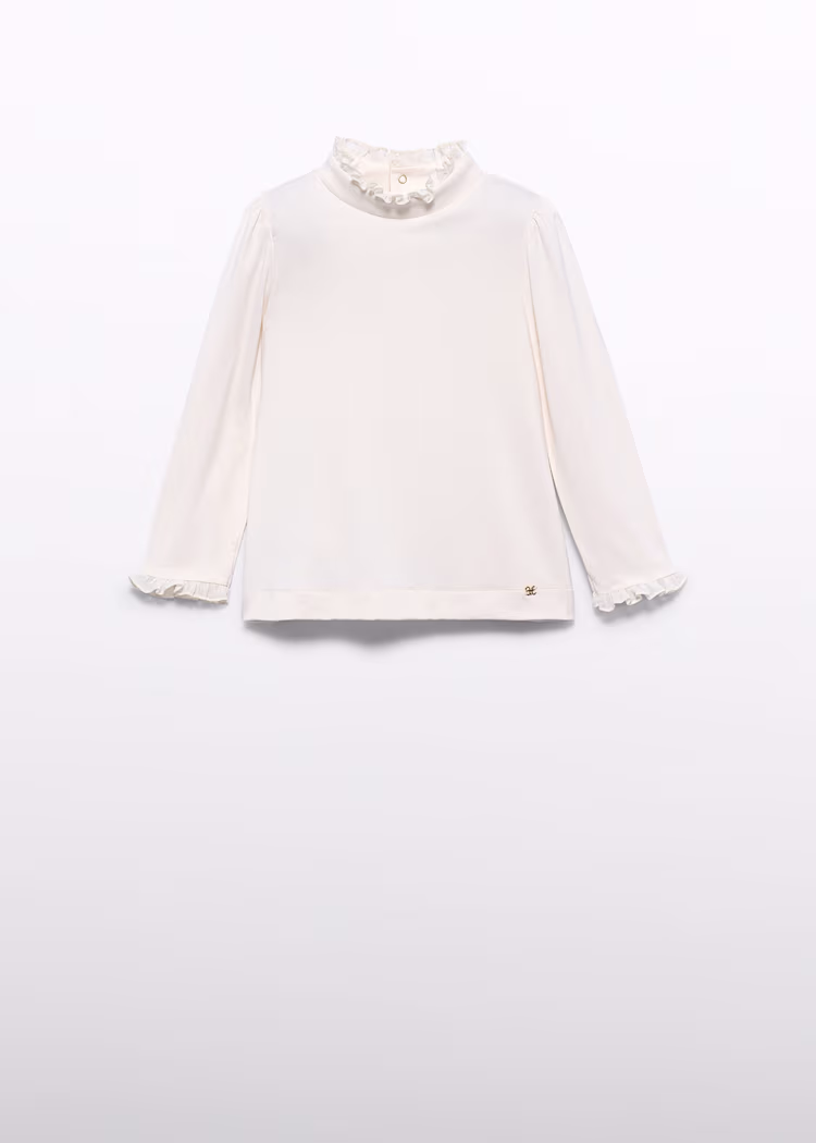 Abel & Lula - Shirt met Ruffle Créme